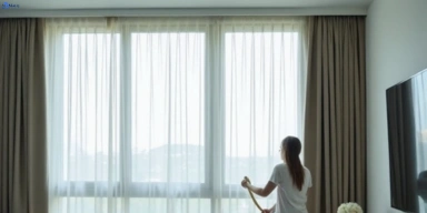 Delicate fabric curtain stain removal silk velvet sheer long-forest-vic treatment