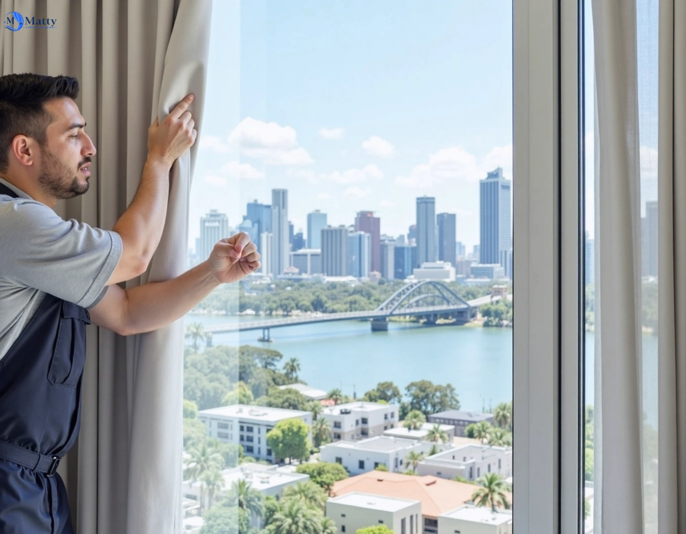 Professional curtain steam cleaning service long-forest-vic QLD by Matty Curtain Cleaning